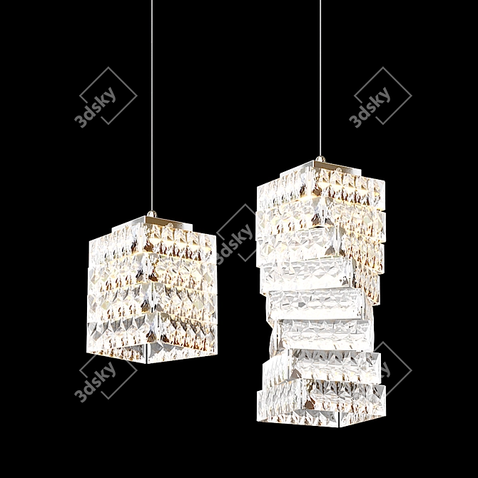Elegant Care Pendant Lamp 3D model image 1