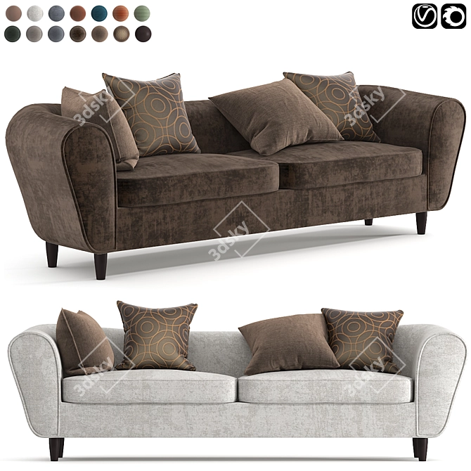 Modern Sofa - Koltuk Sofa 3D model image 1