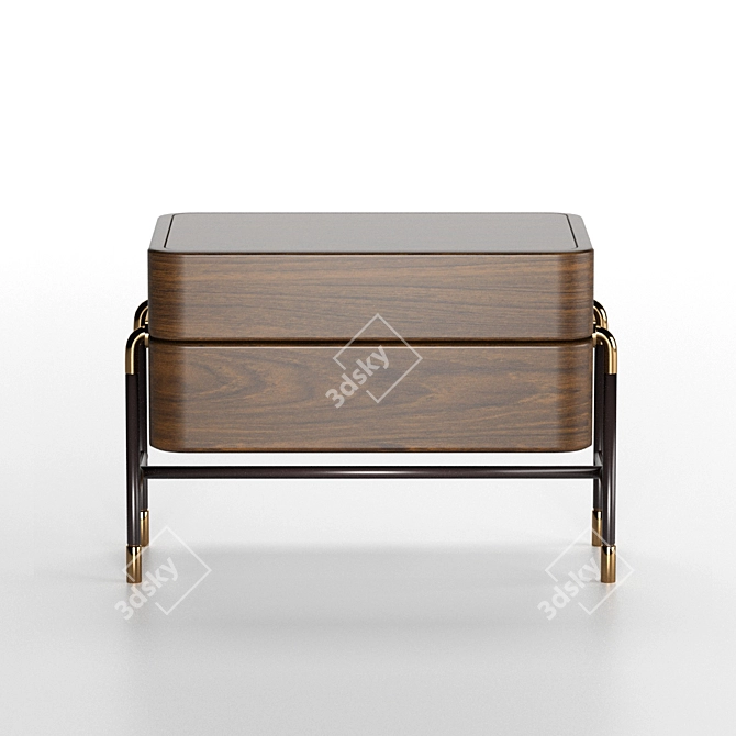 Modern Elegance Bennett Nightstand 3D model image 3