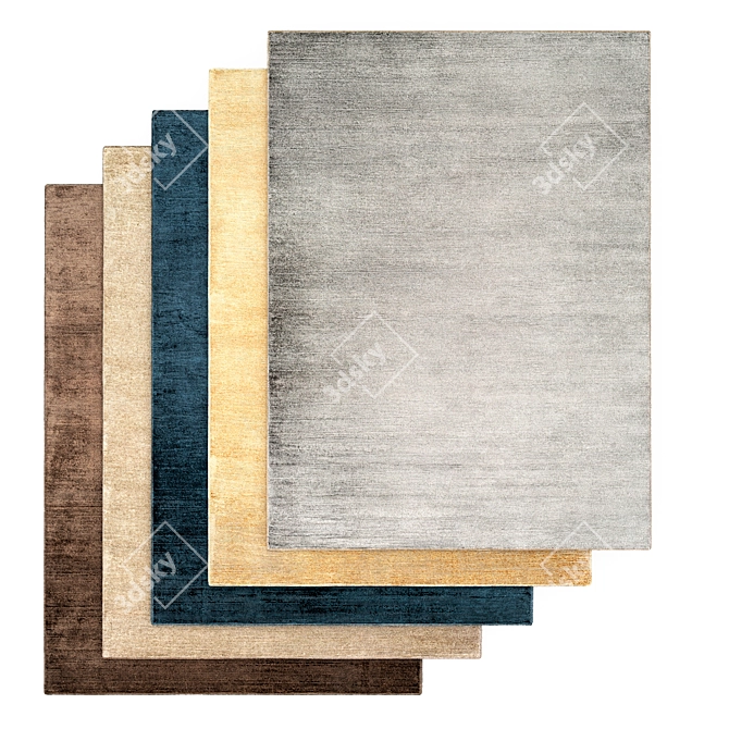 Lodhi Contemporary Area Rug 3D model image 3