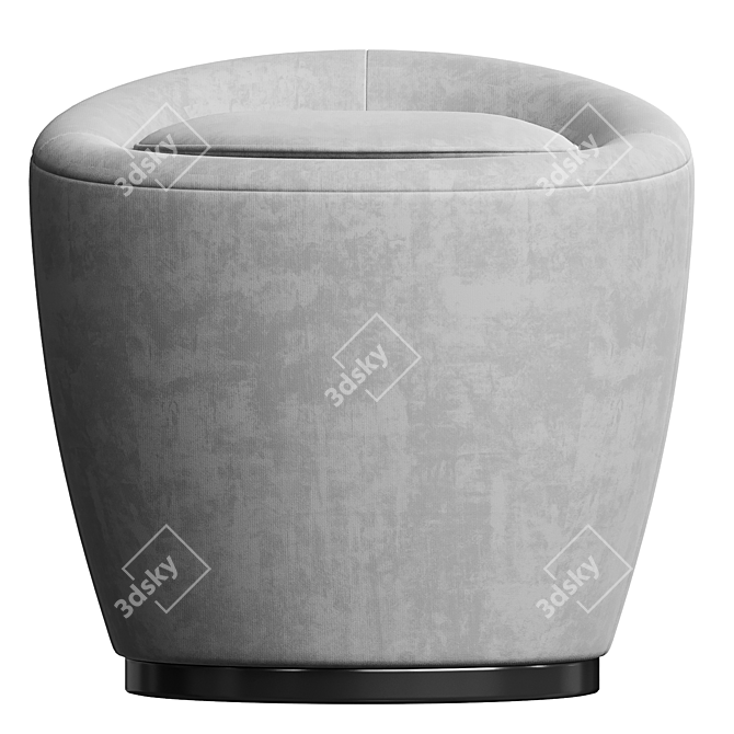 Luxurious Loren Pouf 3D model image 1