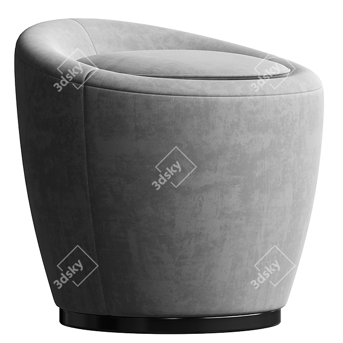 Luxurious Loren Pouf 3D model image 2