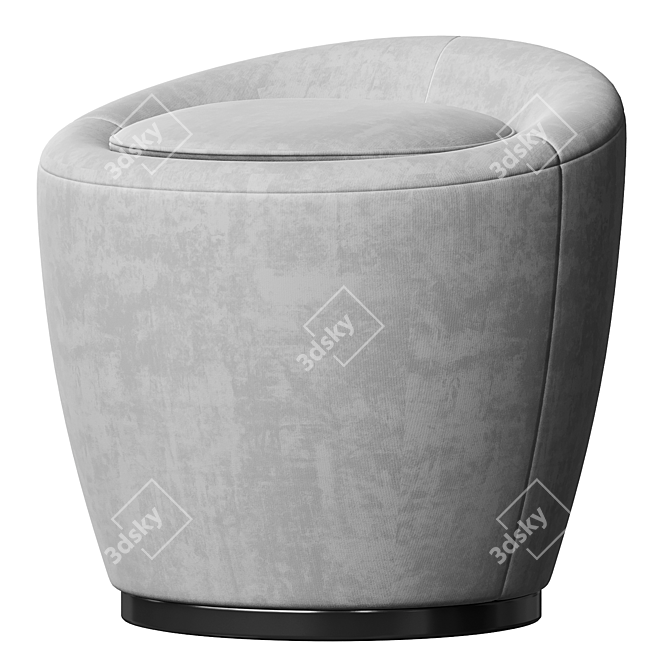 Luxurious Loren Pouf 3D model image 3