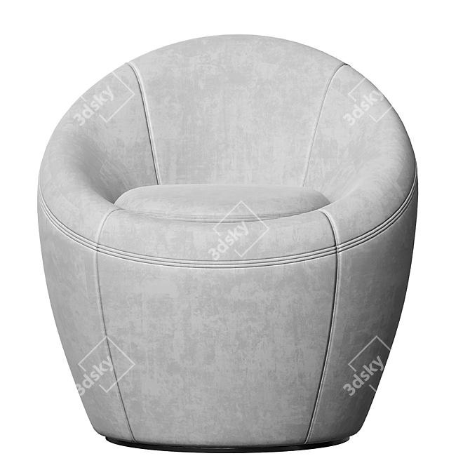 Elegant Swivel Armchair: Perfect for Any Space 3D model image 2