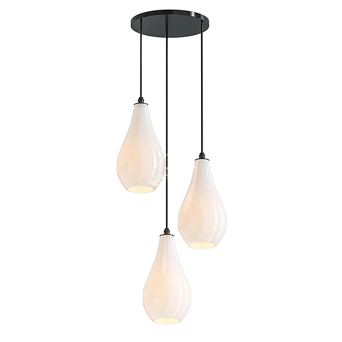 Ethereal Snowdrop Pendant Lights 3D model image 1