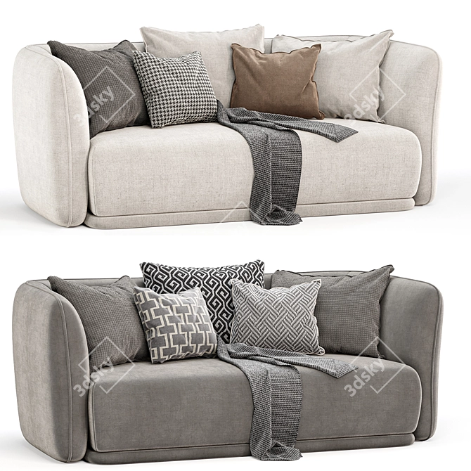 JILL Sofa Bed: Comfort and Style 3D model image 1