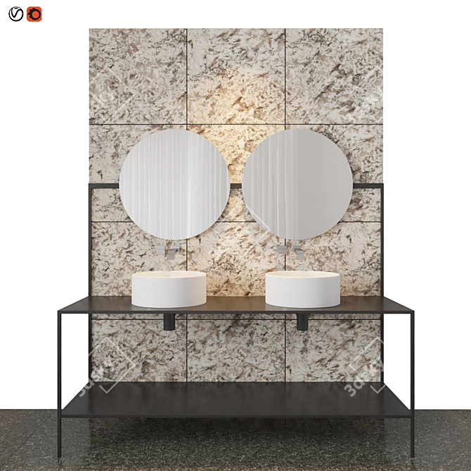 Luxury Bathroom Suite: Masterful Design 3D model image 1