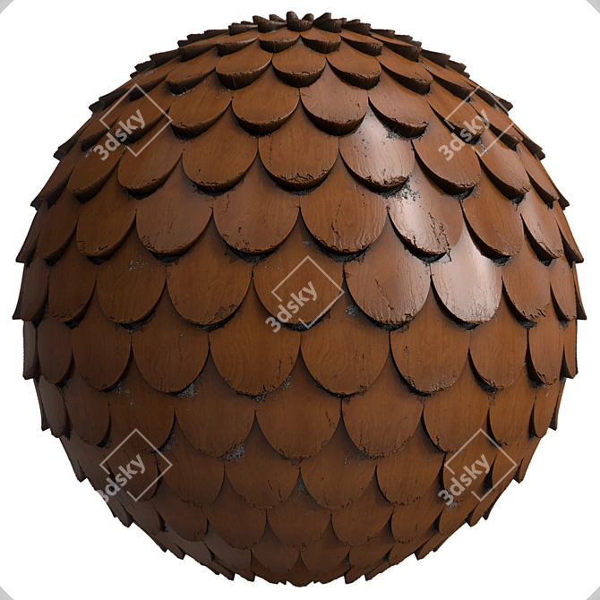 Versatile Roof Tile Materials | 3 Color PBR | 4k 3D model image 3