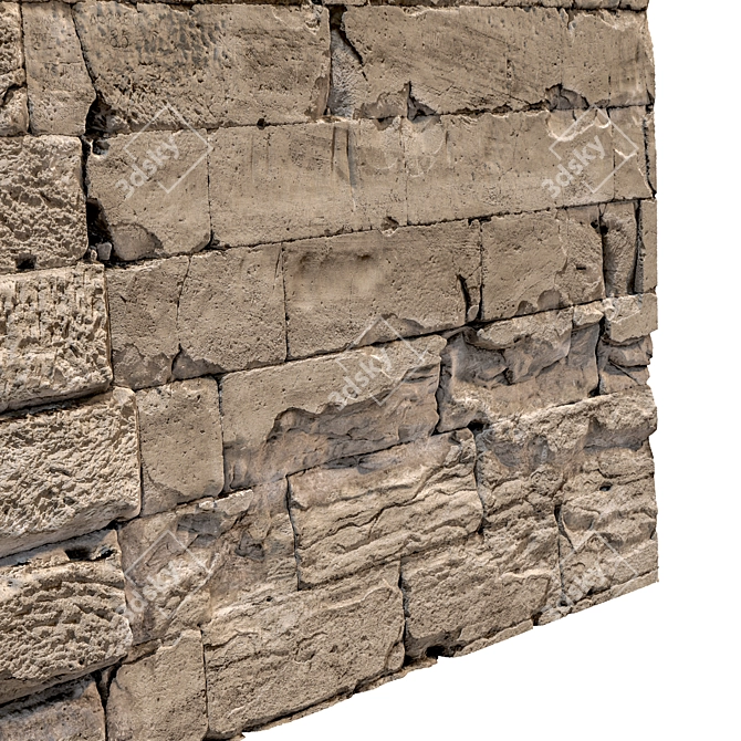 Egyptian Pyramid Wall Replica 3D model image 4