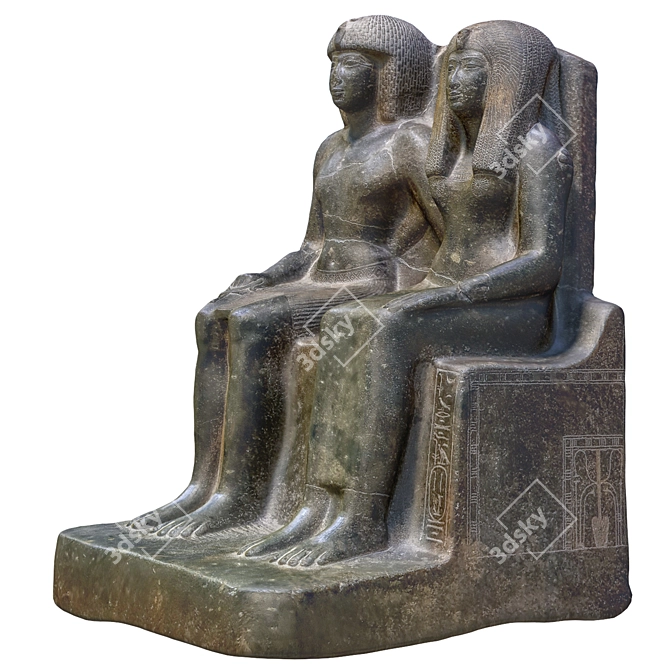 Egyptian Sculpture - Authentic 3D Model 3D model image 3