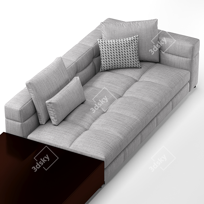 Elegant Minotti Blazer Sofa 3D model image 3