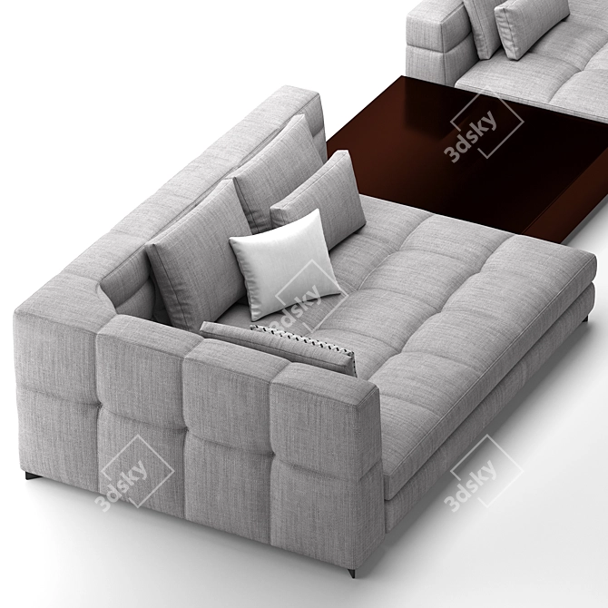 Elegant Minotti Blazer Sofa 3D model image 13