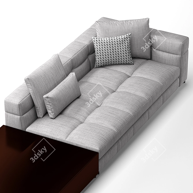 Elegant Minotti Blazer Sofa 3D model image 14