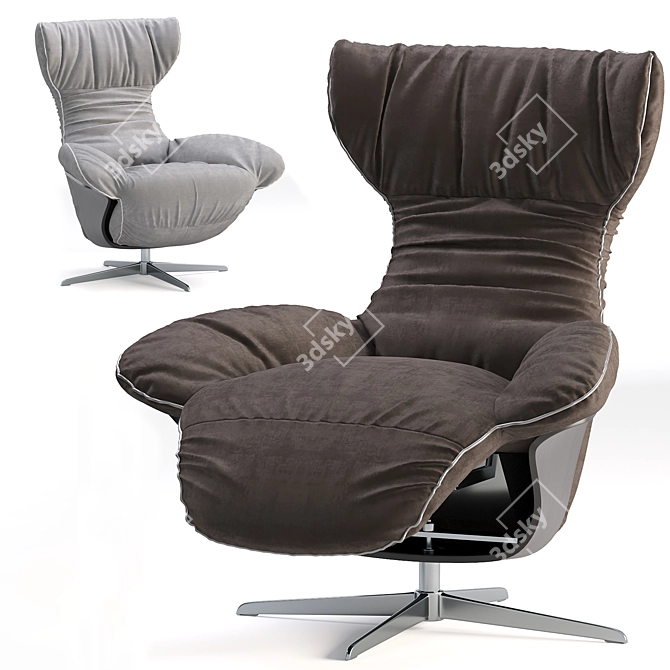 Natuzzi Italia Ilia Chair 3D model image 3