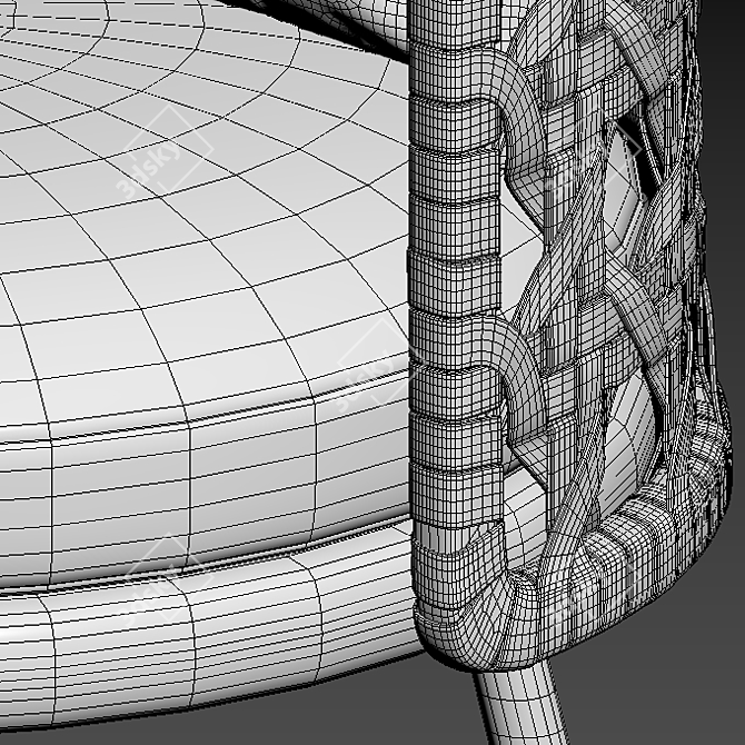 Elegant Torii Armchair - Minotti 3D model image 5