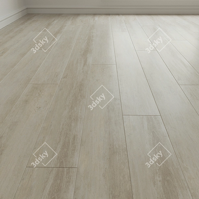 Title: Versatile Interlocking Laminate Flooring 3D model image 1