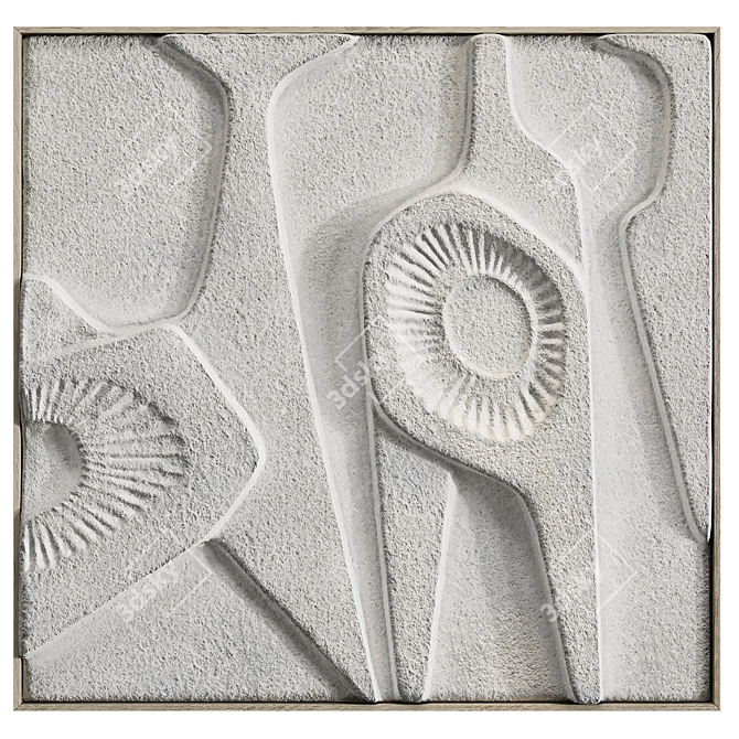 Stone Art: 3D Textured Paintings 3D model image 2