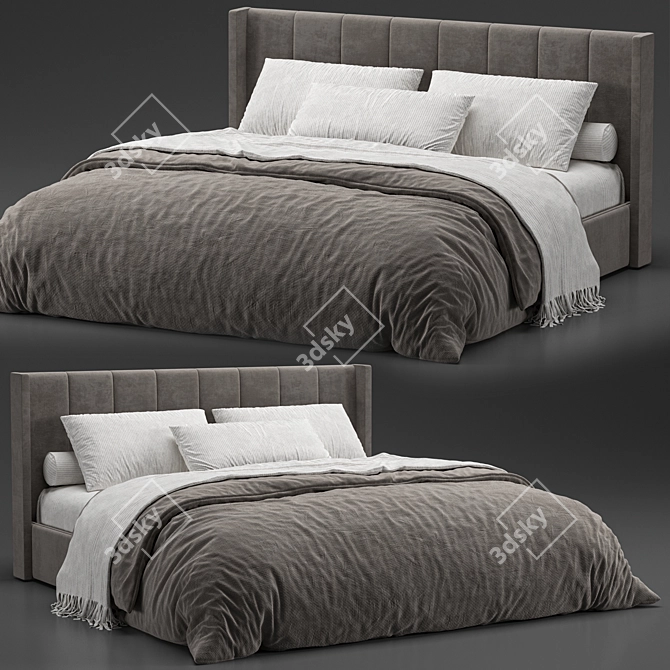 ErgoRest Bed & Pillow Set 3D model image 1