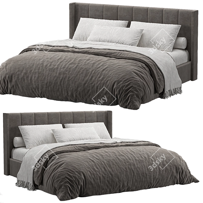 ErgoRest Bed & Pillow Set 3D model image 4