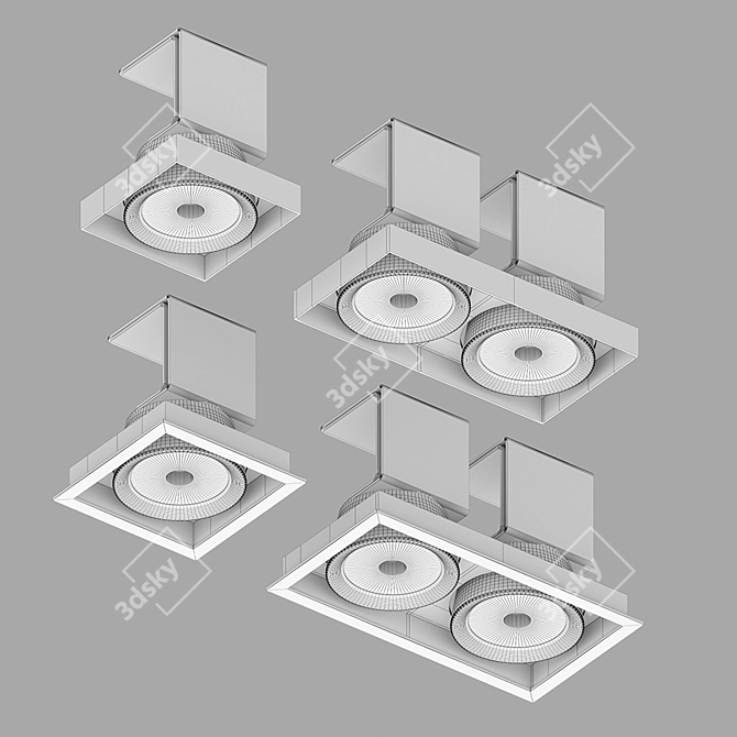 LUNAR: Sleek Design, Efficient Lighting 3D model image 4