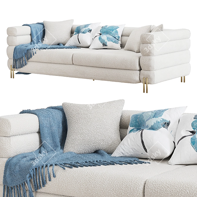 Luxurious Eichholtz Sofa - York 3D model image 1