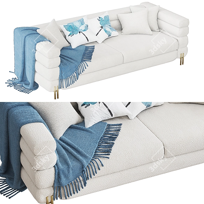 Luxurious Eichholtz Sofa - York 3D model image 2