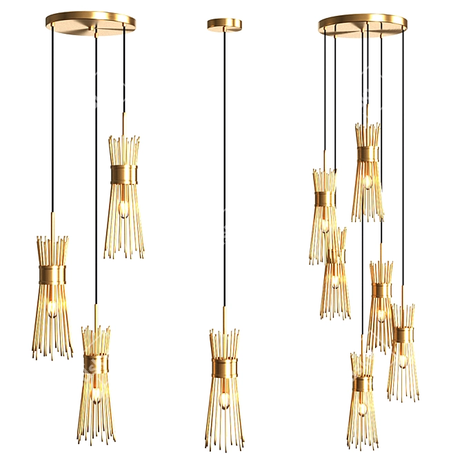 Modern and Stylish Gisken Lighting 3D model image 3