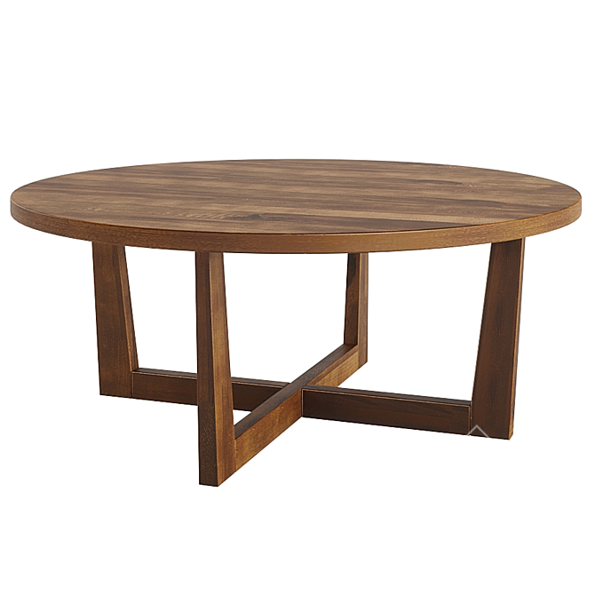 Liam Oak & Maple Coffee Table 3D model image 1