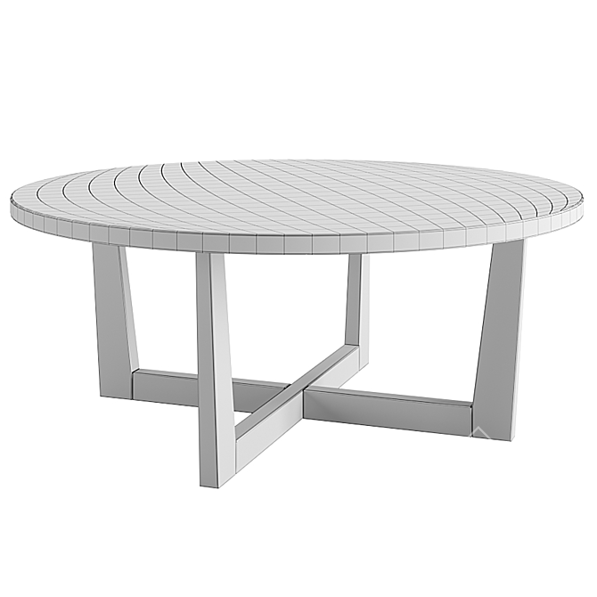 Liam Oak & Maple Coffee Table 3D model image 4