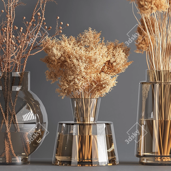 Elegant Vray Plants Bouquet 3D model image 6