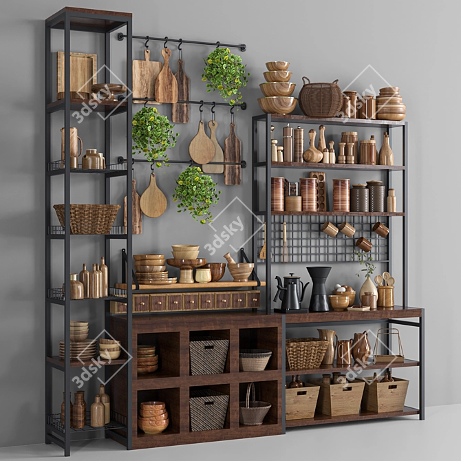 2015 Kitchen Accessories Set 3D model image 2