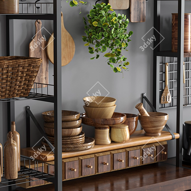 2015 Kitchen Accessories Set 3D model image 6