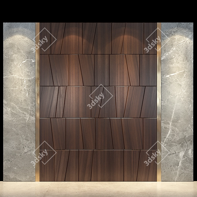 Versatile Wall Panel 74 3D model image 1