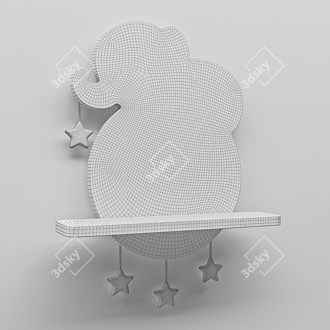 Illuminated Elephant Shelf: "Mond Elephant 3D model image 2