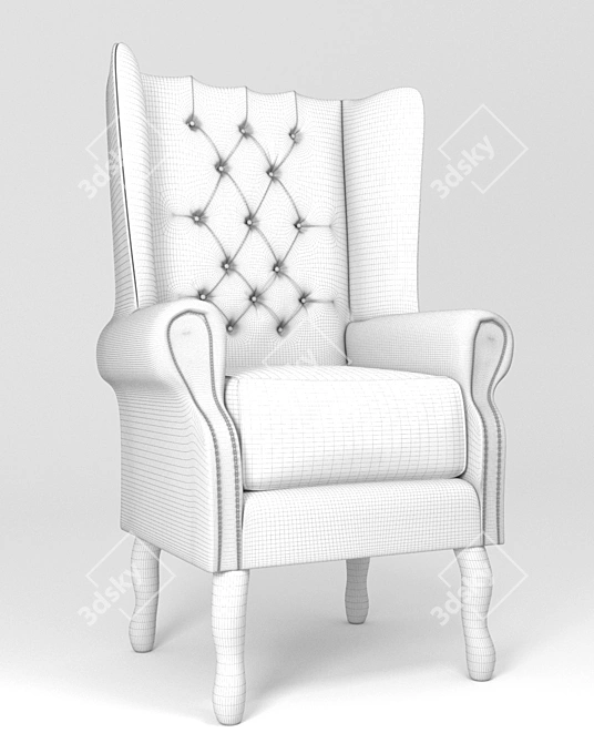 Polys 901 026 Verts 454 208 Armchair 3D model image 4