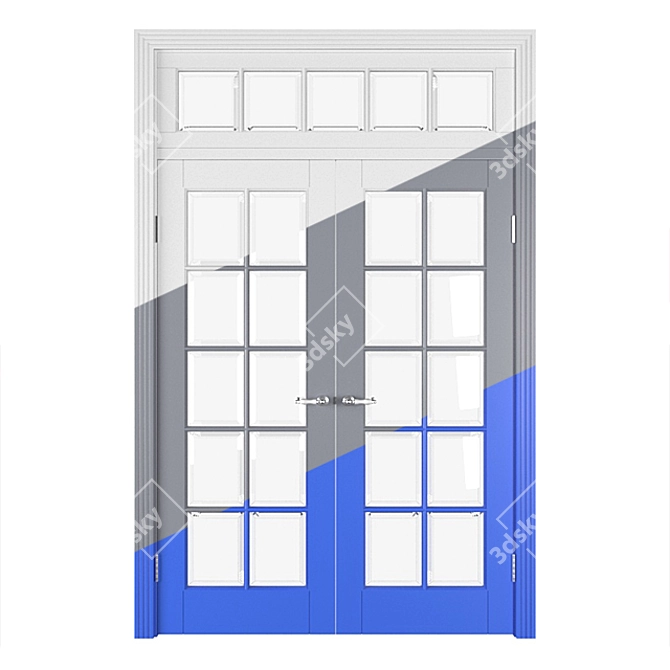 Sliding Door Partition - Modern and Versatile 3D model image 1