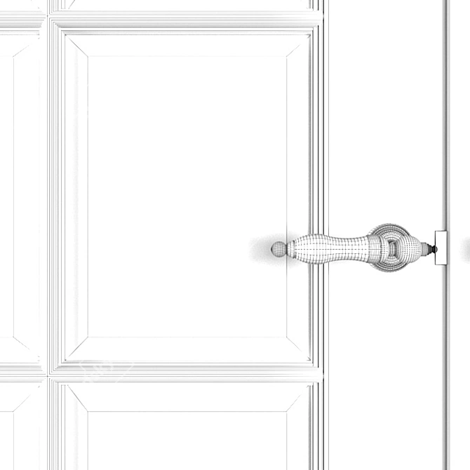 Sliding Door Partition - Modern and Versatile 3D model image 5