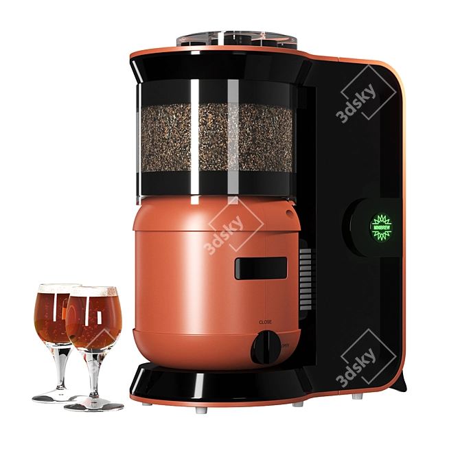 Craft Pro Mini Brew: Automated Beer Machine 3D model image 2