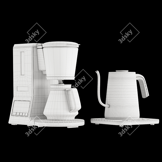 Cuisinart Pour-Over Coffee Set 3D model image 4