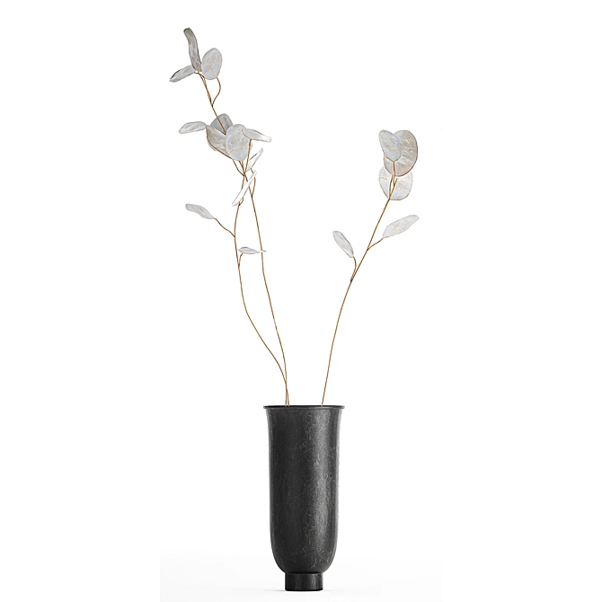 Elegant Dried Flower Bouquet 3D model image 2