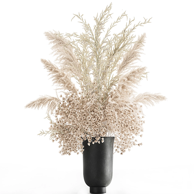 Ethereal White Blossoms Bouquet 3D model image 1