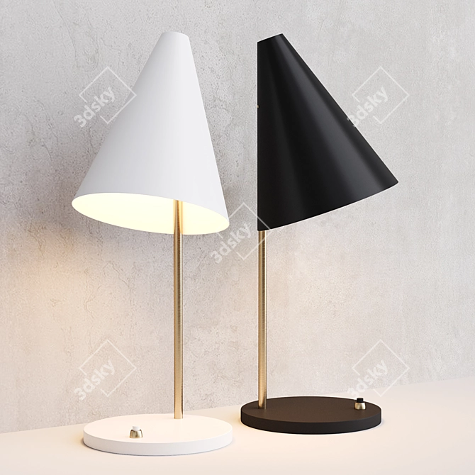 Modern Mosaic Table Lamp 3D model image 2