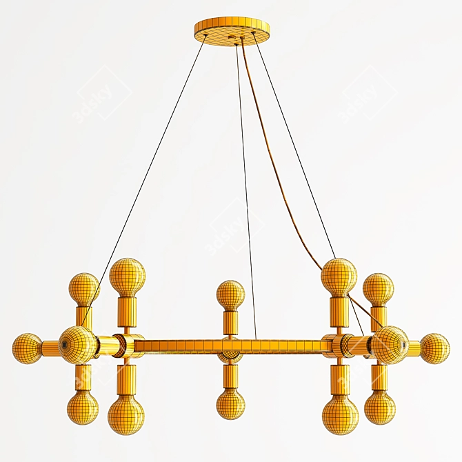 Radiant Radcliffe Chandelier 3D model image 4