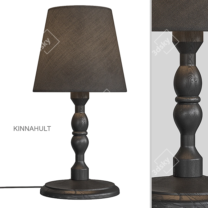 Sleek KINNAHULT Table Lamp 3D model image 1