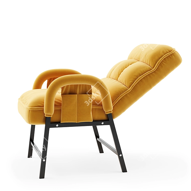 Foldable Armrest Chair 3D model image 2