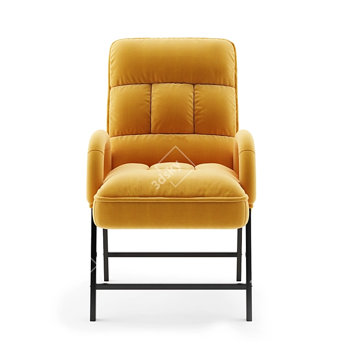 Foldable Armrest Chair 3D model image 5