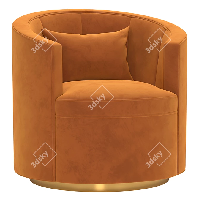 Elegant JACKIE Sofa | Norwalk 3D model image 1