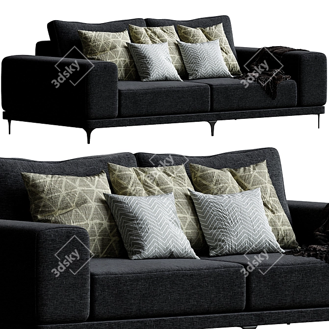 Modern Hoff Frankford Sofa 3D model image 2