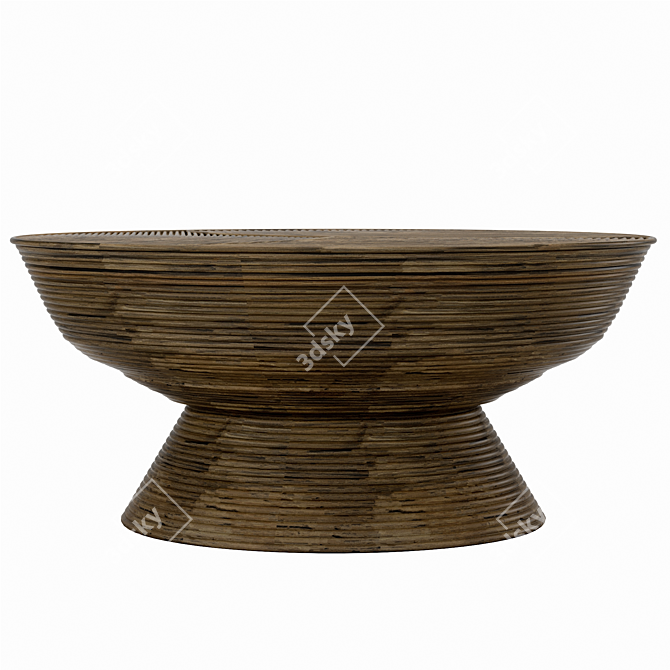 Organic Rustic Heath Cocktail Table 3D model image 3