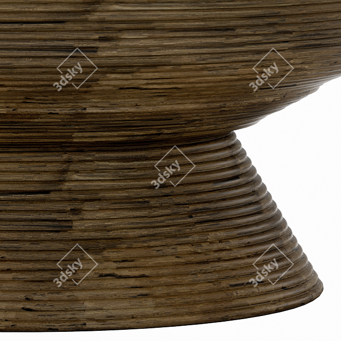 Organic Rustic Heath Cocktail Table 3D model image 5